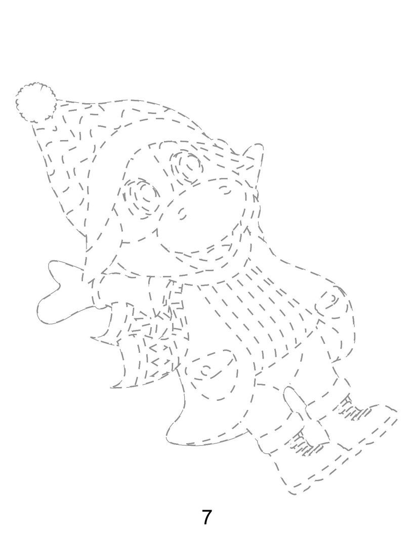 Cow Winter Holiday Trace