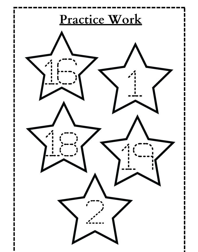 Tracing Number 08
