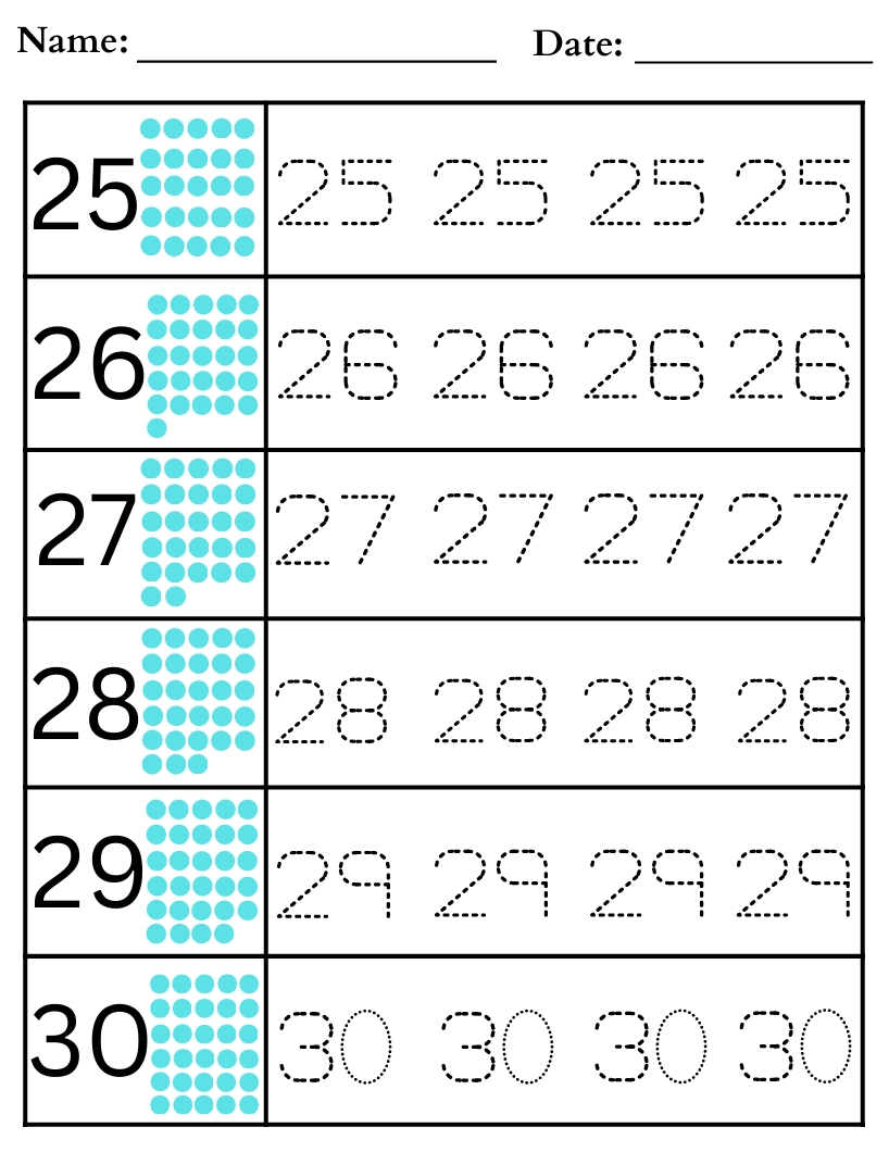 Tracing Number 07