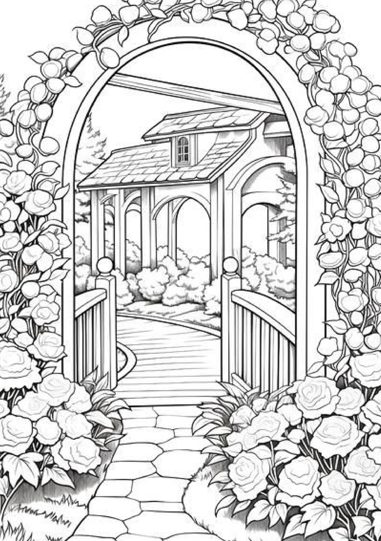 KIDS COLORING BOOK (FLOWERS)