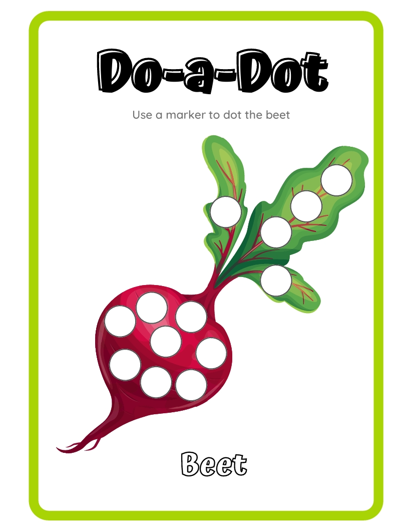 Do-a-Dot Worksheet