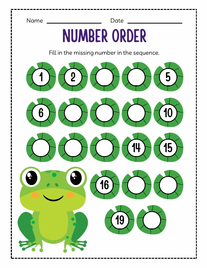 KINDERGARTEN NUMBERS WORKBOOK