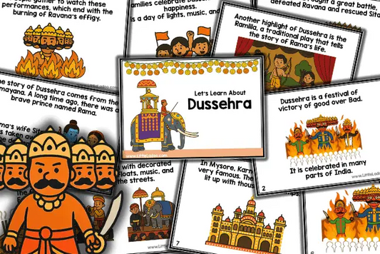 Moral Lessons from Dussehra: Worksheets That Teach Kindness and Bravery