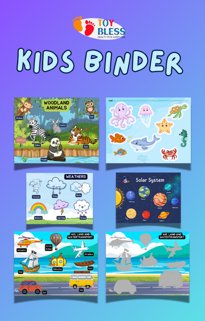 Educational Kids Binder – Interactive Learning! 📚✨