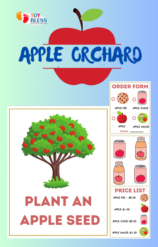 Apple Orchard Printable Activity (Ages 3-8) – Fun & Educational Farm-Themed Play! 🍏🌳