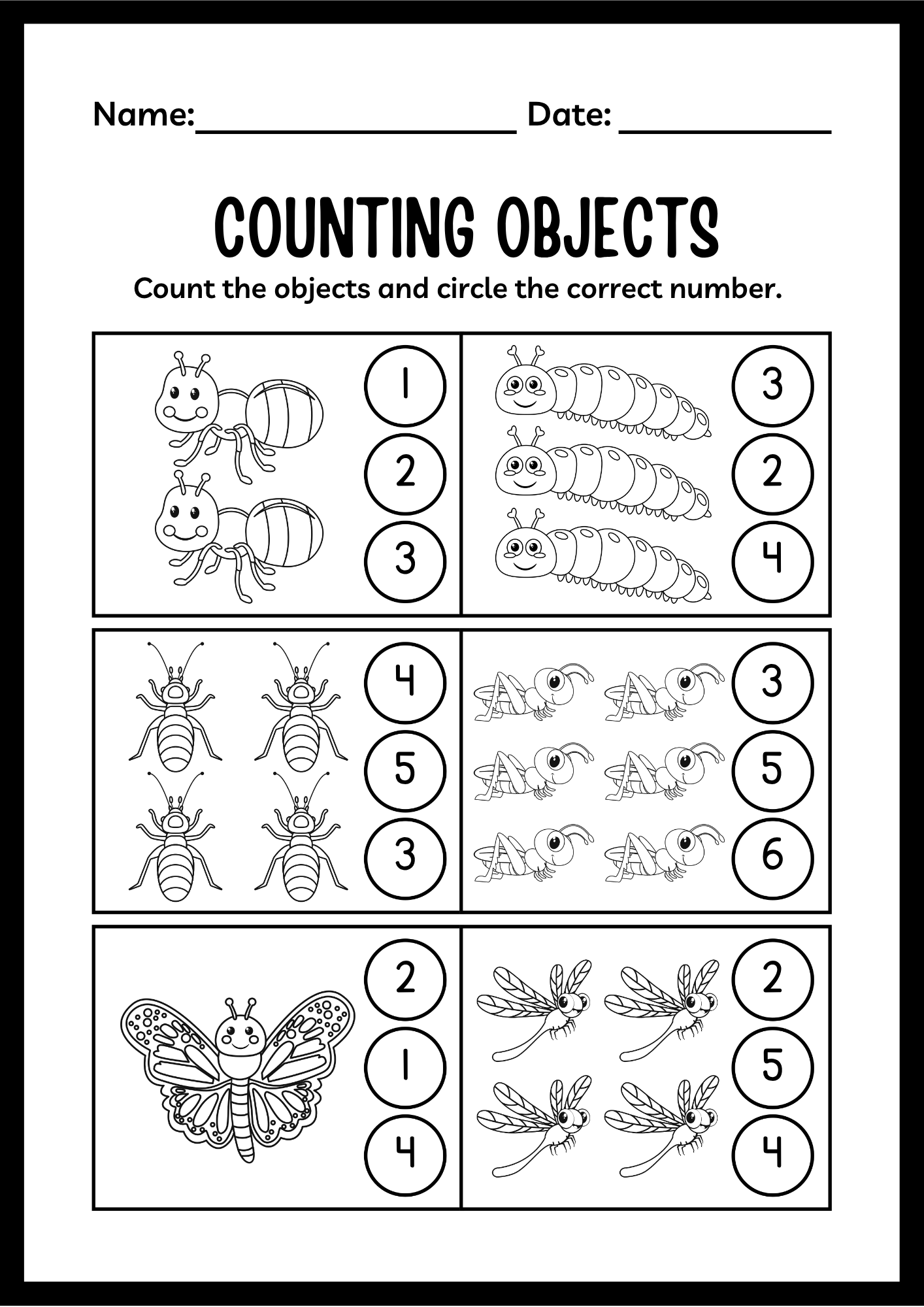 Free Alphabet & Numbers Worksheet for Kids (A–Z & 1–10 Printable)