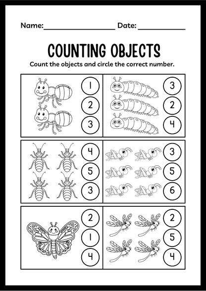 Free Alphabet & Numbers Worksheet for Kids (A–Z & 1–10 Printable)