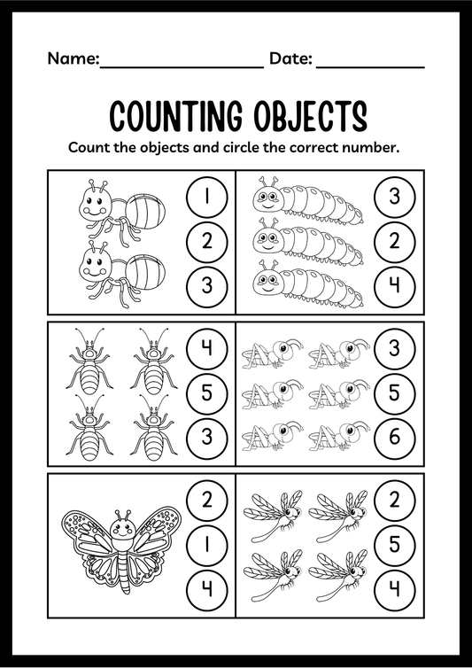 Free Alphabet & Numbers Worksheet for Kids (A–Z & 1–10 Printable)
