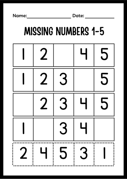 Free Alphabet & Numbers Worksheet for Kids (A–Z & 1–10 Printable)