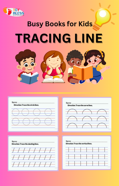 Tracing Lines Activity Printable (Ages 3-8) – Pre-Writing Practice for Kids ✏️