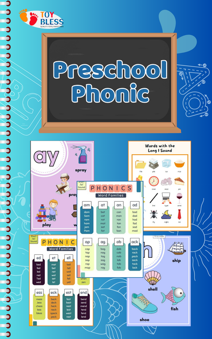 Preschool Phonics Worksheets | (124 pages) Printable Kids Worksheets 🖍️📚