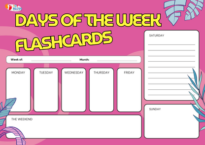 Days of the Week Flashcards