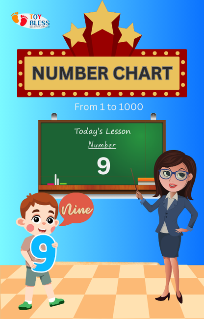 Number Chart Printable (1-1000) – Fun Learning for Kids (Ages 3-8)