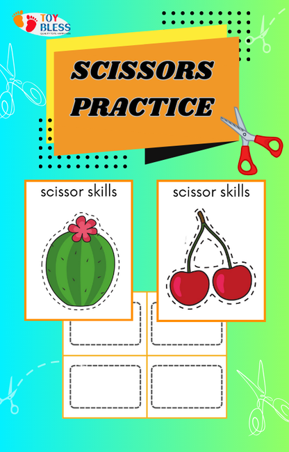 ✂️ Scissor Skills Practice – Fun Cutting Worksheets for Kids! ✂️