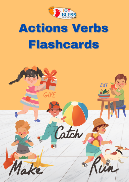 Actions Verbs Flashcards