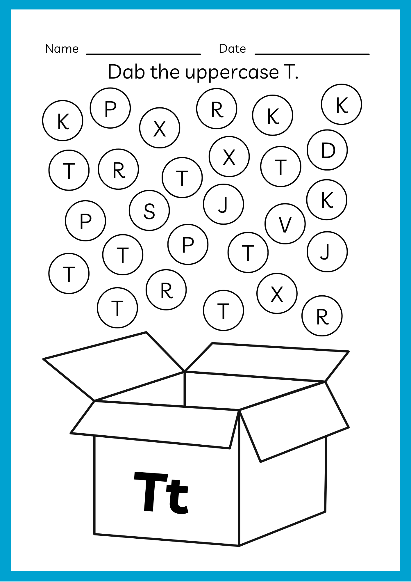 Free Alphabet & Numbers Worksheet for Kids (A–Z & 1–10 Printable)