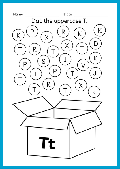 Free Alphabet & Numbers Worksheet for Kids (A–Z & 1–10 Printable)