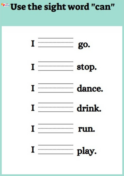 Sight Words Worksheet Bundle |  Printable Kids Worksheets 🖍️📚