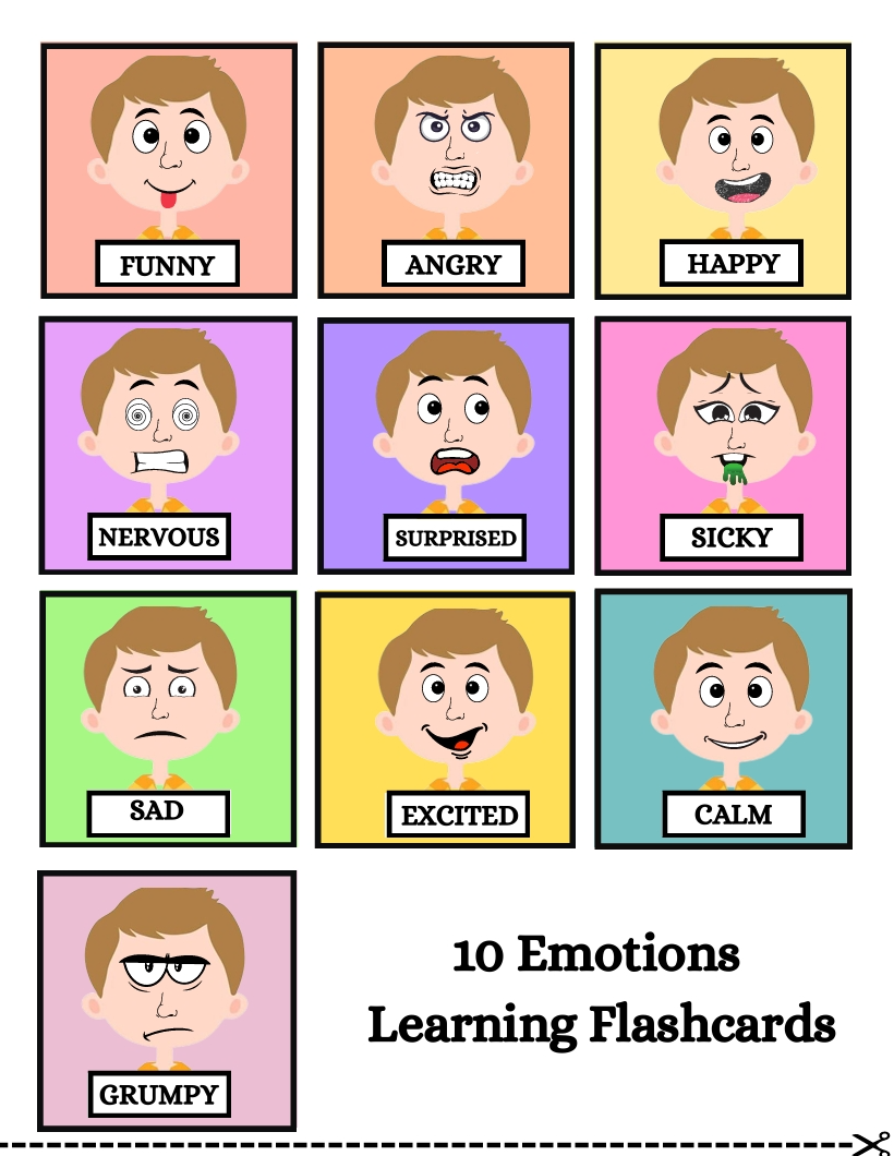 Emotion Activity Printable Worksheets (Ages 3-8) – Fun & Engaging Social-Emotional Learning! 😊🎭
