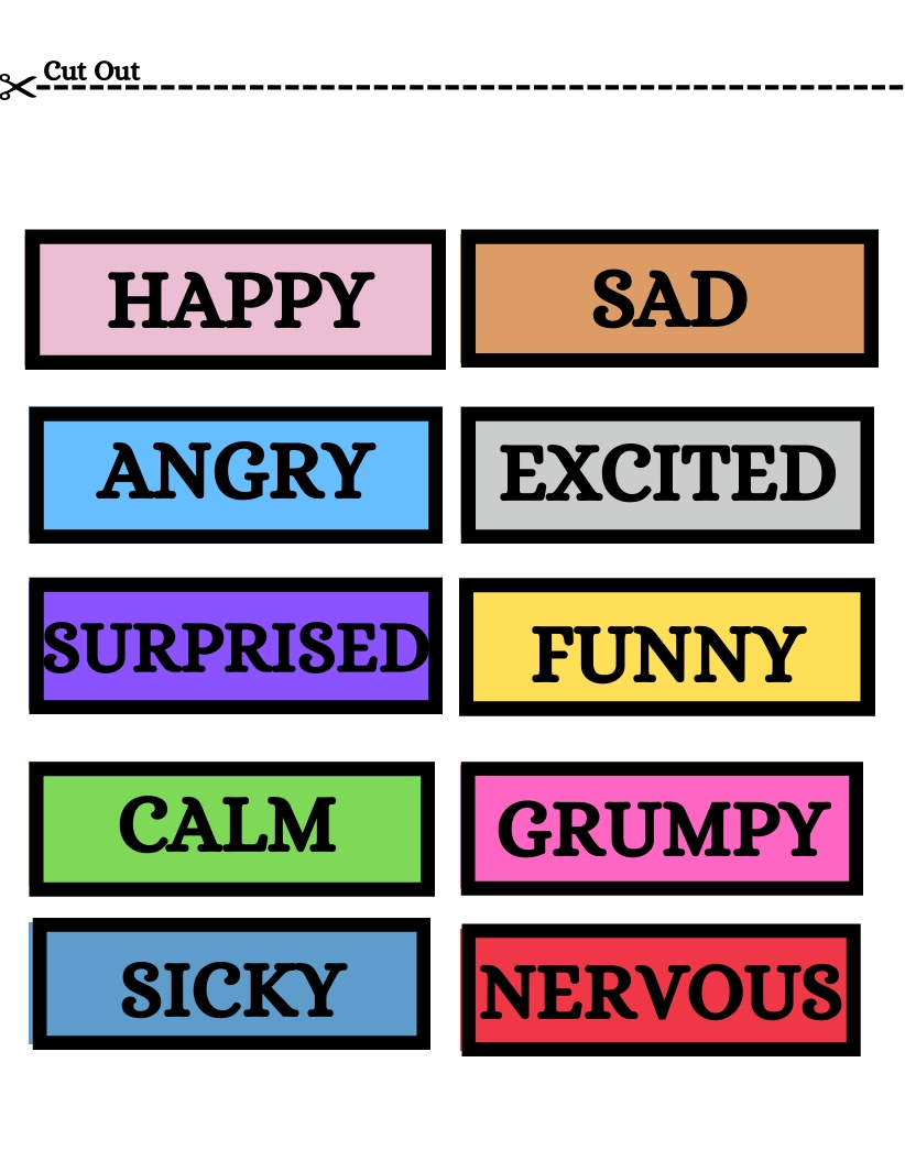 Emotion Activity Printable Worksheets (Ages 3-8) – Fun & Engaging Social-Emotional Learning! 😊🎭