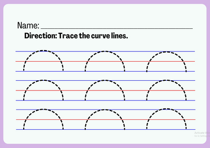 Tracing Lines Activity Printable (Ages 3-8) – Pre-Writing Practice for Kids ✏️
