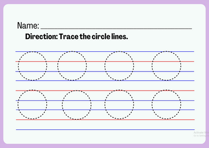 Tracing Lines Activity Printable (Ages 3-8) – Pre-Writing Practice for Kids ✏️