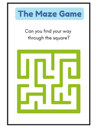Maze Game Printable Worksheets - 100 Pages