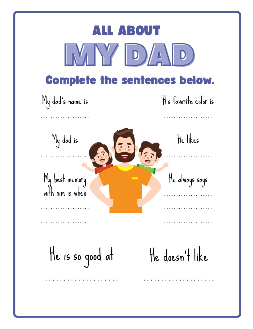 Father’s Day Printable Activity Pack