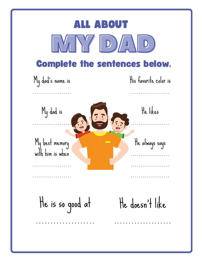 Father’s Day Printable Activity Pack