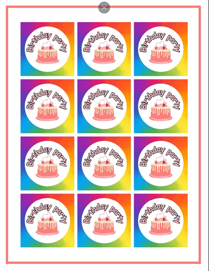 Birthday Party Worksheets