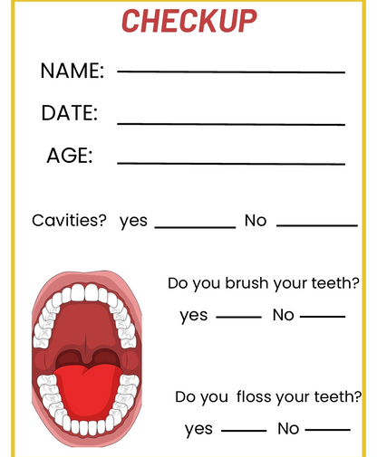 Dentist for Kids Worksheets