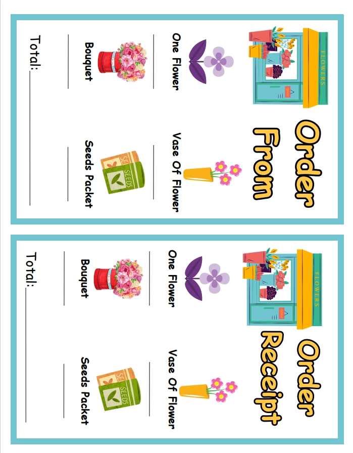 The Flower Shop Printable Activity (Ages 3-8) – Fun Pretend Play & Learning! 🌸🌼