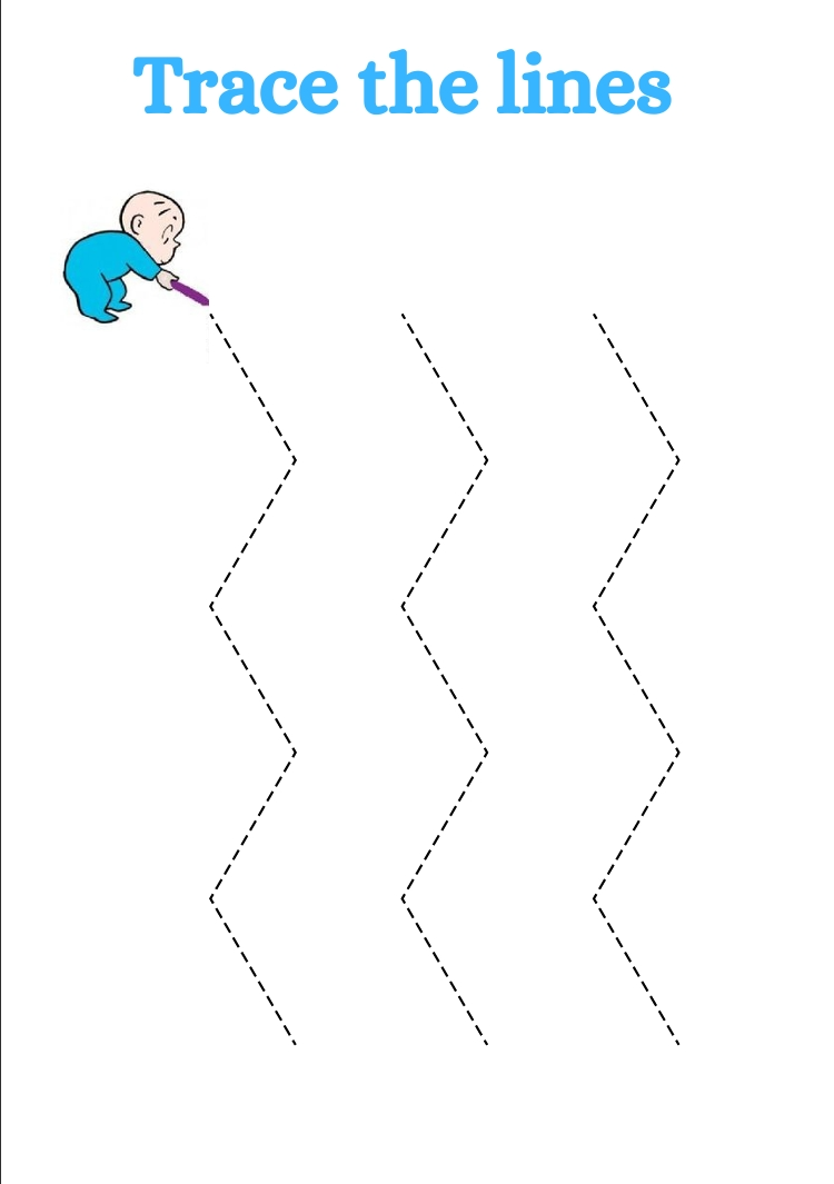 Tracing Line Workbook – 100 Pages of Pre-Writing Fun! ✍️✨