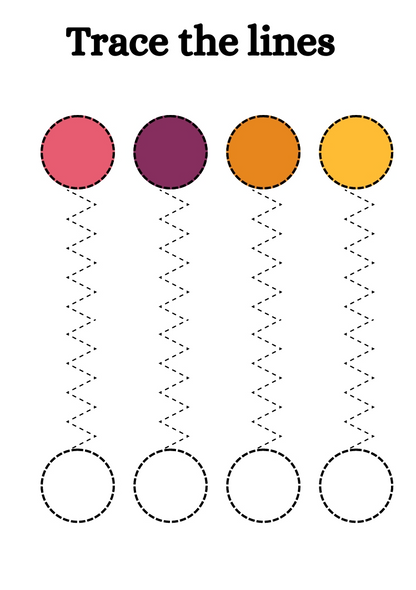 Tracing Line Workbook – 100 Pages of Pre-Writing Fun! ✍️✨