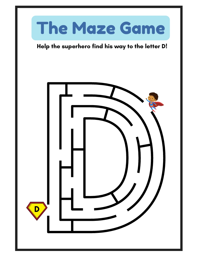 Maze Game Printable Worksheets - 100 Pages