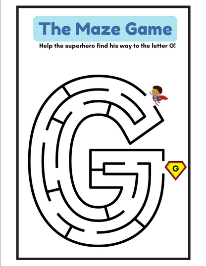 Maze Game Printable Worksheets - 100 Pages