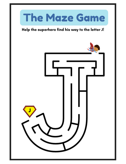 Maze Game Printable Worksheets - 100 Pages