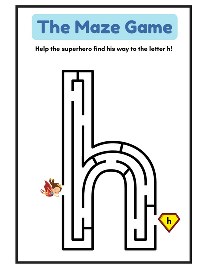Maze Game Printable Worksheets - 100 Pages