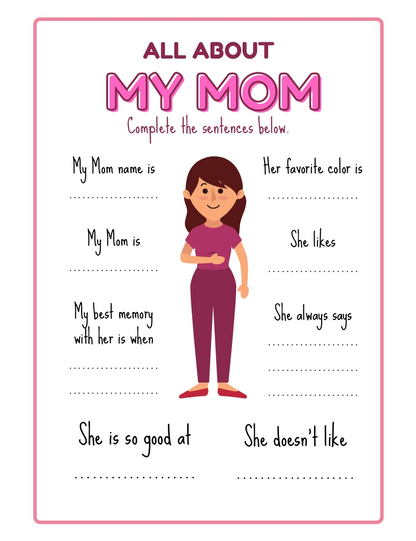 Mother’s Day Printable Activity Pack
