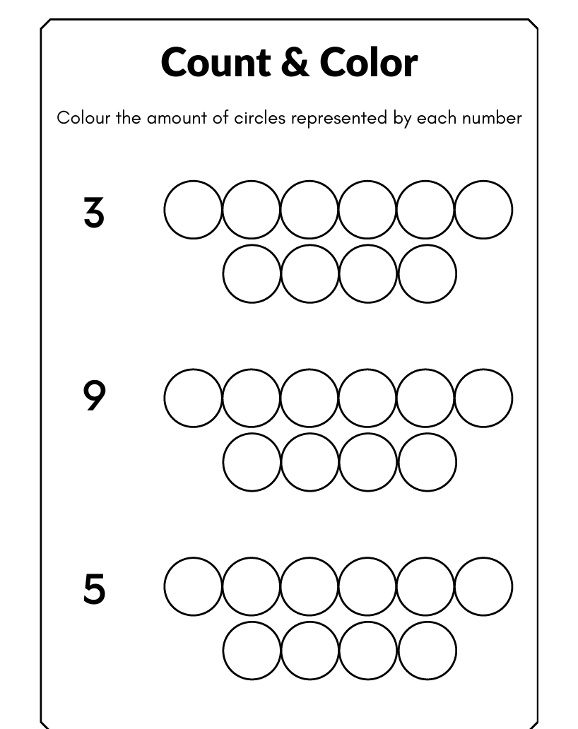 Number Coloring Printable Worksheets for Kids (Ages 3-8) 🖍️