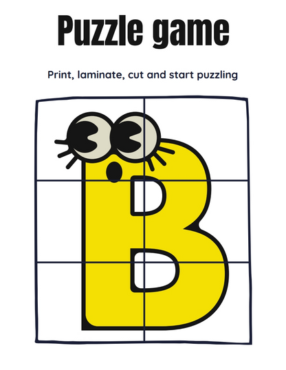 Printable Puzzle Game for Kids