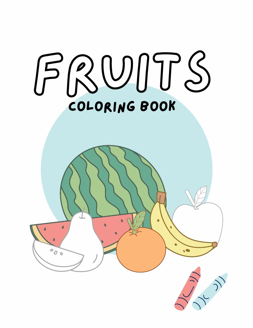 Fruits Coloring Book