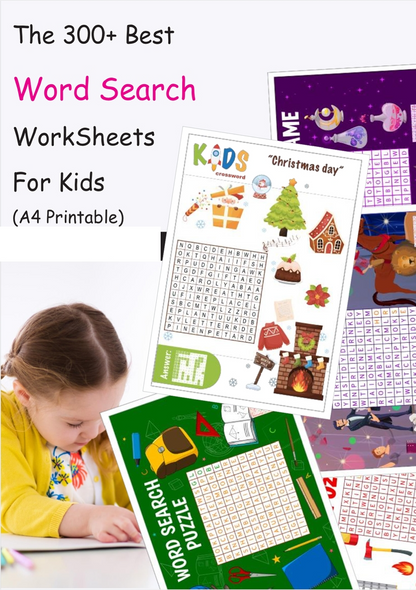 300 Word Search Worksheets