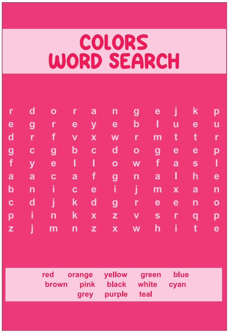 300 Word Search Worksheets