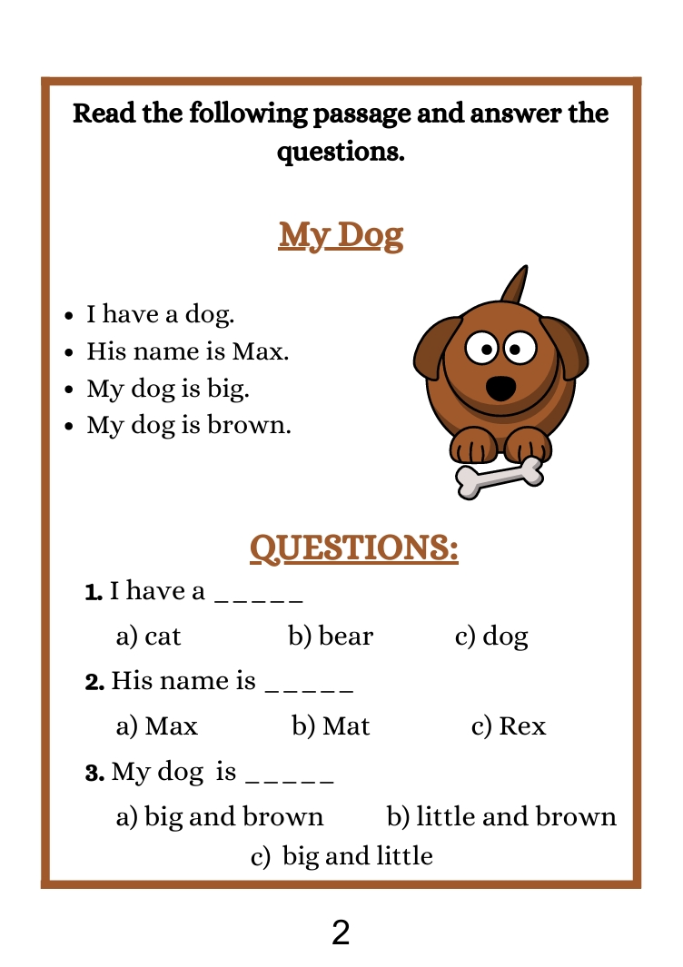 Beginner Reading Sheets