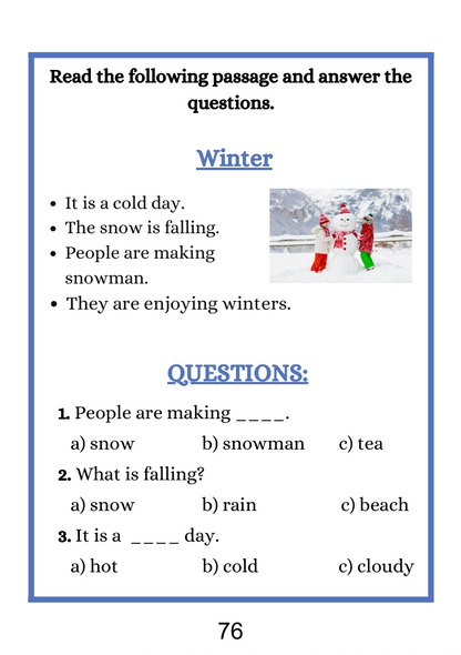 Beginner Reading Sheets