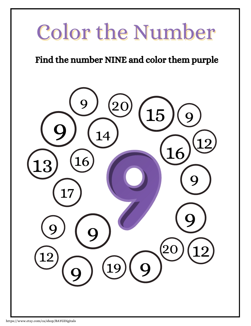 NUMBERS COLORING 03