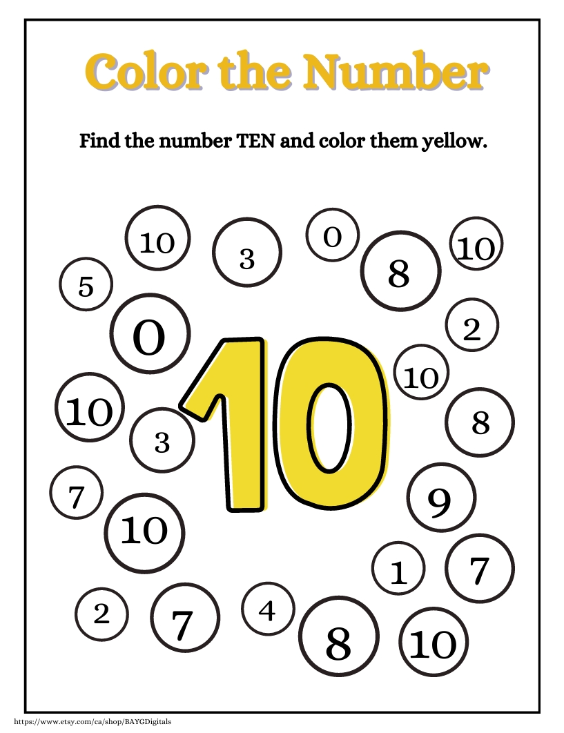 NUMBERS COLORING 03
