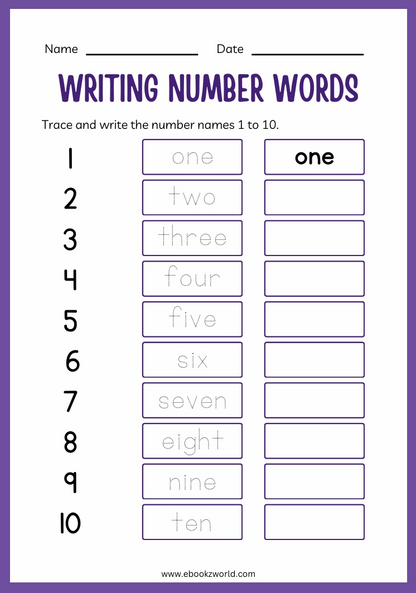 Math Preschool worksheets