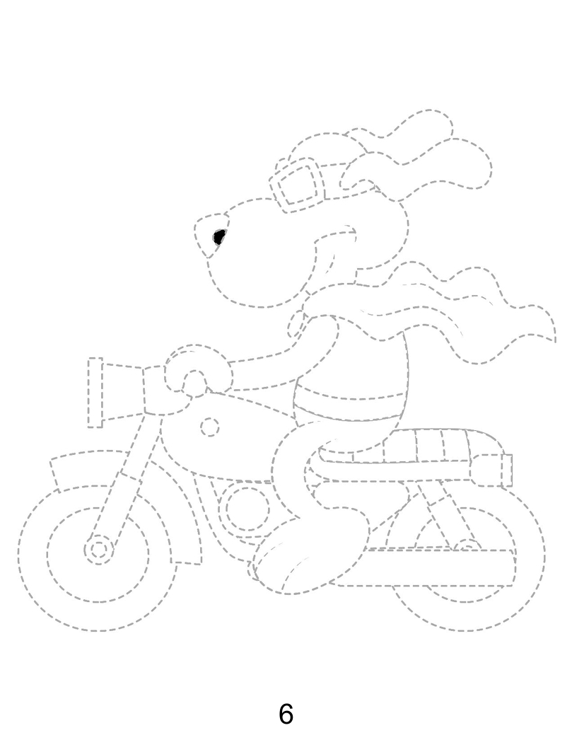 Super Dog Trace – Fun Tracing Worksheet for Kids (Ages 3-8)